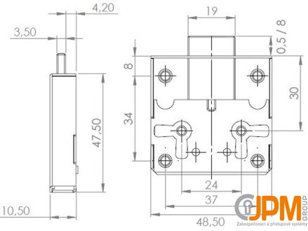 Nábytkový zámek 2110/30