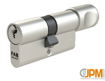 FAB 2** Profi cylindrická vložka s knoflíkem, nikl satén