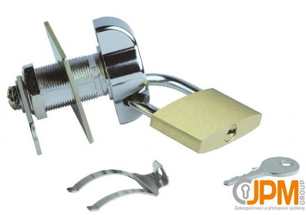 Nábytkový zámek typ 300 s knoflíkem pro visací zámek