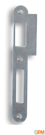K182b Zapadací plech rovný - pro zámek s roztečí 72mm, pravolevý